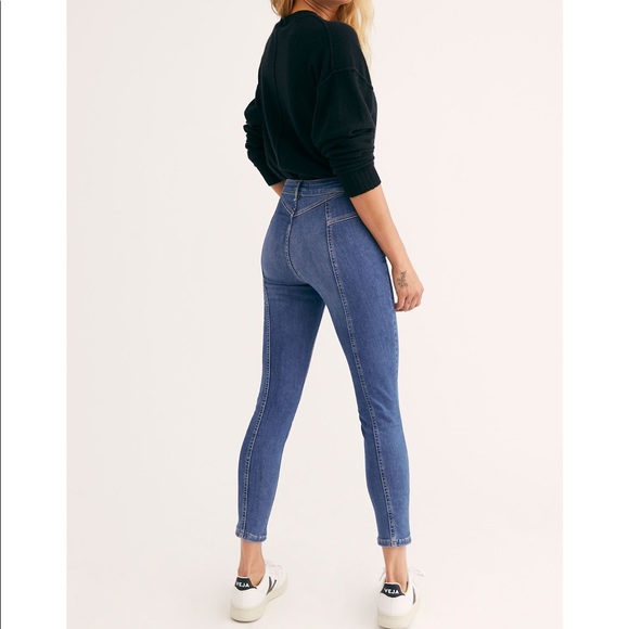 Free People Riley seamed skinny jeans - Picture 4 of 11